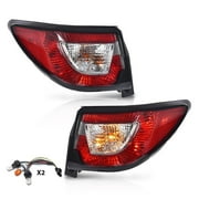 Tail Lights w/Bulbs Fit for Chevy Traverse 2013-2017 Tail Lamp 84266020, 23301757, GM2805112, 84266019, 23301756, GM2804112 Clear Lens